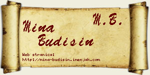 Mina Budišin vizit kartica